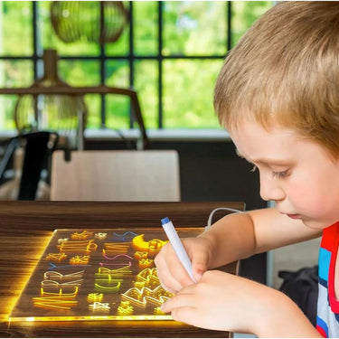 LED Drawing Board For Kids Illuminated Reusable Creative Writing Tablet - Image 6