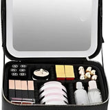 LED Makeup Case With Built-In Lighted Mirror And Organizer For Travel - Image 5