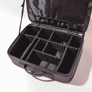 LED Makeup Case With Built-In Lighted Mirror And Organizer For Travel - Image 8