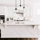 Linear Pendant Light With Clear Glass Shades - Image 6