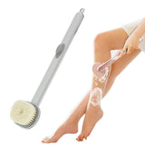Long Handle Back Scrubber For Shower With Built-In Gel Dispenser And Soft Nylon Bristles - Image 3