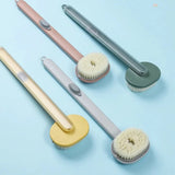 Long Handle Back Scrubber For Shower With Built-In Gel Dispenser And Soft Nylon Bristles - Image 8