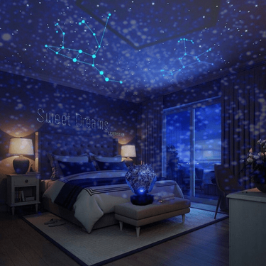 Lumisphere Geometric ABS Galaxy Projector With Starry Sky Night Light - Image 1