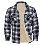 Men's Flannel Shirt Jacket With Cosy Sherpa Fleece Lining - Image 2