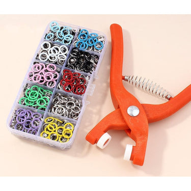 Metal Snap Fastener Tool Set With Ergonomic Pliers For Sewing And Diy Craft Projects - Image 8