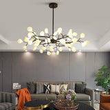 Mid Century Branch Chandelier With Glass Shades - Image 1