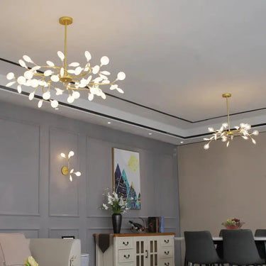 Mid Century Branch Chandelier With Glass Shades - Image 3
