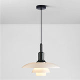 Milk Glass Chain Pendant Lamp With Adjustable Height - Image 10