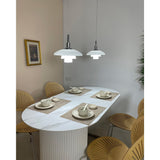 Milk Glass Chain Pendant Lamp With Adjustable Height - Image 7