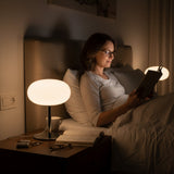 Milk Glass Egg Table Lamp - Image 4
