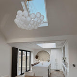 Modern Hanging Bubble Glass Cluster Chandelier With Adjustable Chain - Image 5