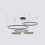 Modern LED Ring Chandelier With Pendant Design - Image 16