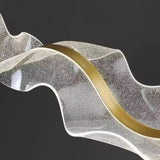 Modern Linear Wave Acrylic Pendant Chandelier - Image 7