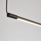 Modern Minimalist Black Metal Linear Pendant Light - Image 6