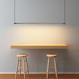 Modern Minimalist Black Metal Linear Pendant Light - Image 8