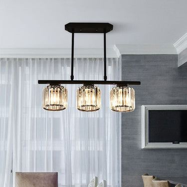 Modern Multi Head Island Chandelier With Glass Shades - Image 4