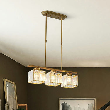 Modern Multi Head Island Chandelier With Glass Shades - Image 6