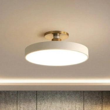 Modern Semi Flush Mount Round LED Ceiling Light Fixture - Image 6
