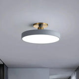 Modern Semi Flush Mount Round LED Ceiling Light Fixture - Image 7