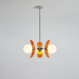 Modern Sputnik Chandelier With Acrylic Petal Shades - Image 3