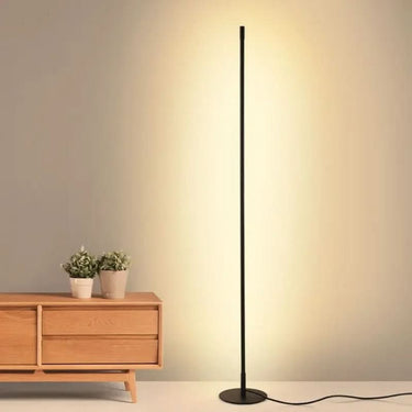 Modern Tall Slender Metal LED Floor Lamp With Warm Light - Image 3