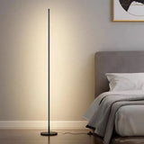 Modern Tall Slender Metal LED Floor Lamp With Warm Light - Image 4