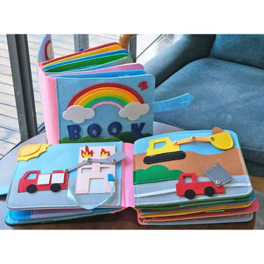 Montessori Felt Book For Kids With 16 Interactive Stories And Activities - Image 4