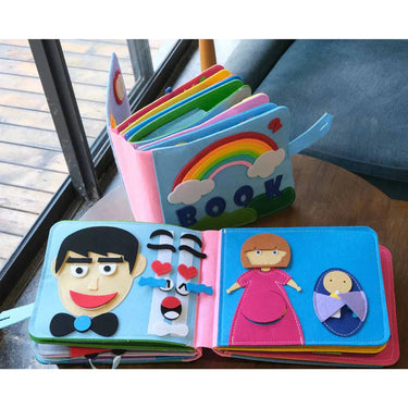 Montessori Felt Book For Kids With 16 Interactive Stories And Activities - Image 8