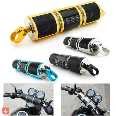 Motorcycle Bluetooth Speaker With Fm Radio Dual Speakers And Waterproof Design - Image 2