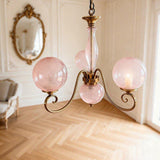 Multi-Arm Glass Chandelier With Spherical Globes - Image 2