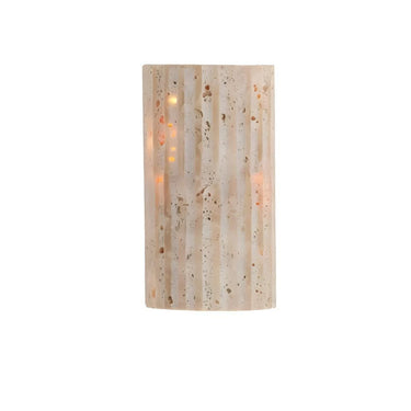 Natural Stone Cylinder Wall Sconce With Integrated LED Light - Image 6