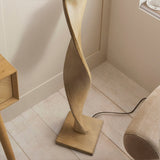 Oak Wood Twisted Floor Lamp - Image 3