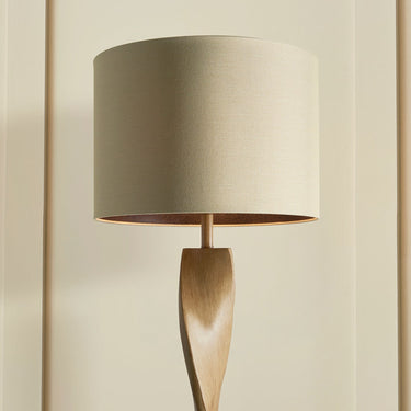 Oak Wood Twisted Floor Lamp - Image 5