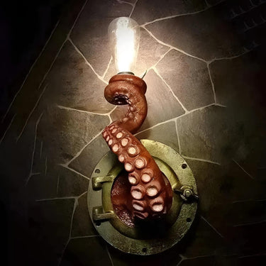 Octopus Wall Light With Sculptural Tentacle Design - Image 4