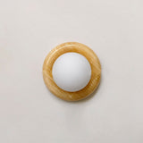 Onyx Wall Lamp With Marble Ring Design And Hand-Finished Body - Image 6