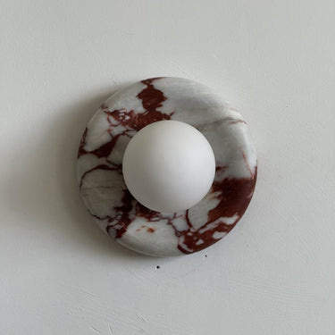 Orli Red Marble Wall Sconce - Image 10