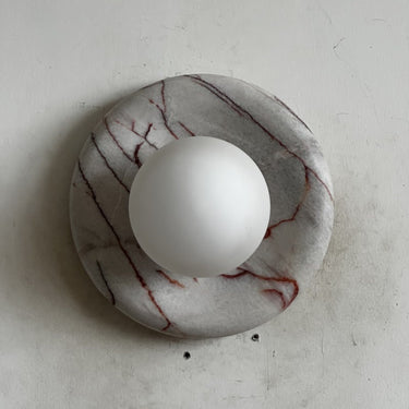 Orli Red Marble Wall Sconce - Image 12