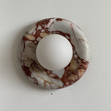 Orli Red Marble Wall Sconce - Image 16
