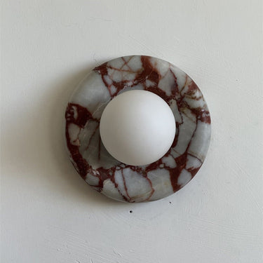 Orli Red Marble Wall Sconce - Image 4
