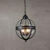 Ornate Metal Spherical Pendant Light - Image 3
