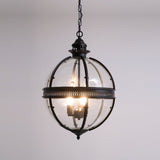 Ornate Metal Spherical Pendant Light - Image 6