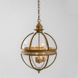 Ornate Metal Spherical Pendant Light - Image 7