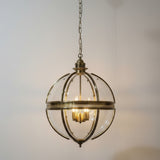 Ornate Metal Spherical Pendant Light - Image 8