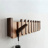 Piano Shape Design Wooden Wall Coat Rack - Image 5