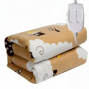 Plush Heated Blanket With Cozy Striped Design - Image 6