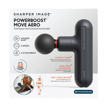 Powerboost Move Portable Percussion Massager With Quiet Deep Tissue Relief And Interchangeable Attachments - Image 4