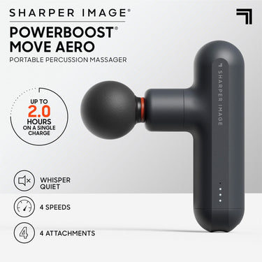 Powerboost Move Portable Percussion Massager With Quiet Deep Tissue Relief And Interchangeable Attachments - Image 8