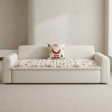 Quilted Christmas Sofa Cushion With Winter Design - Image 1