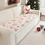 Quilted Christmas Sofa Cushion With Winter Design - Image 3