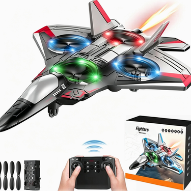 RC Fighter Jet With 360° Stunt Loops LED Lights And Shockproof Design For Kids And Beginners - Image 9